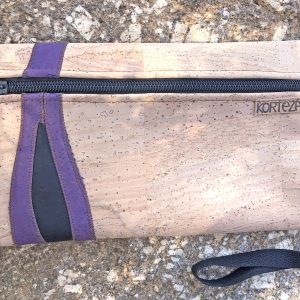 Bolso de Mano Natural/Violeta