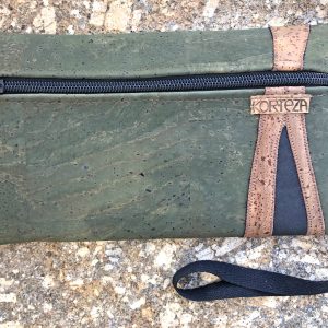 Bolso de Mano Verde/Natural