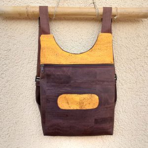 Mochila Olea Mostaza/Chocolate