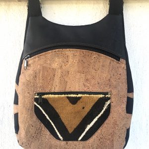 Mochila Quercus Bogolán negra/tostado